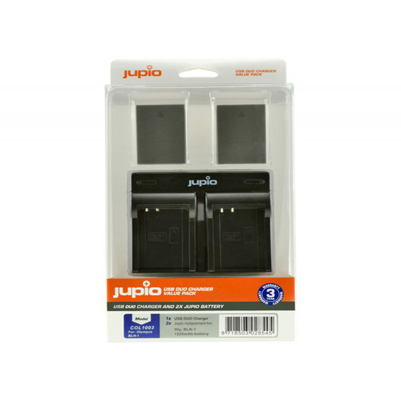 Jupio Value Pack 2x Batterie BLN-1 / BLN1 + Chargeur