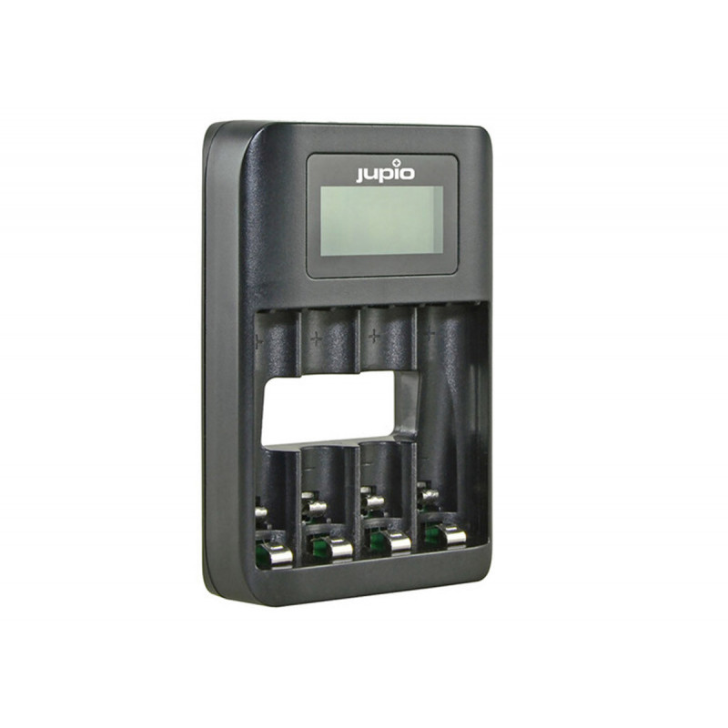 Jupio USB 4-Slots Batterie Fast Chargeur LCD