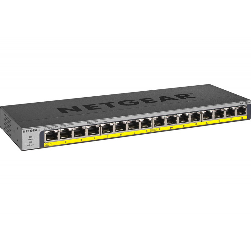 Netgear GS116LP Switch Ethernet 16 ports Gigabit, PoE+ (802.3at)