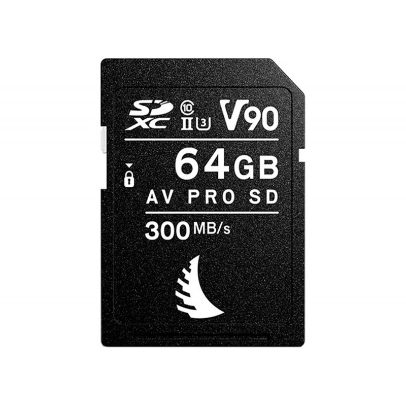 AngelBird Carte mémoire SDXC USH-II Pro V90 64 Go - R300/W260Mbs V90