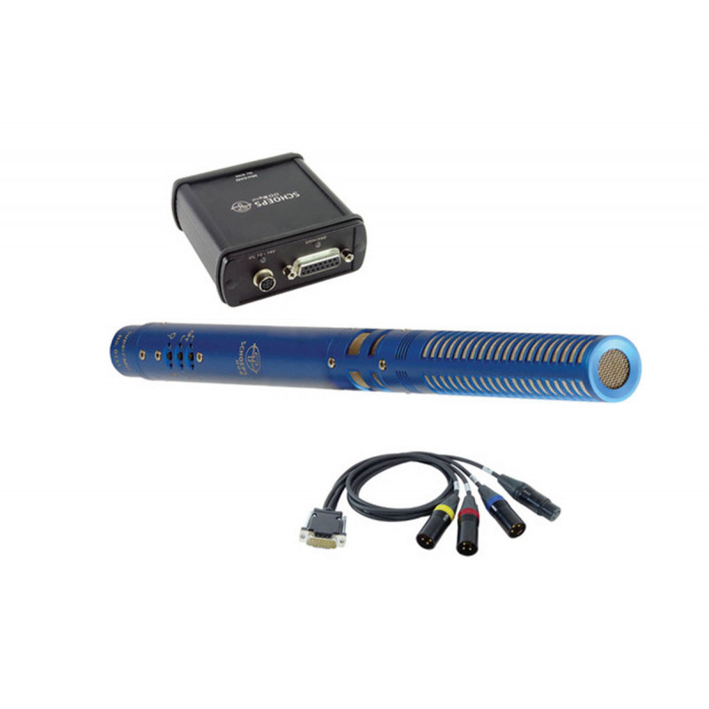 Schoeps SuperCMIT 2U / PSD 2U - Micro canon numerique bleu
