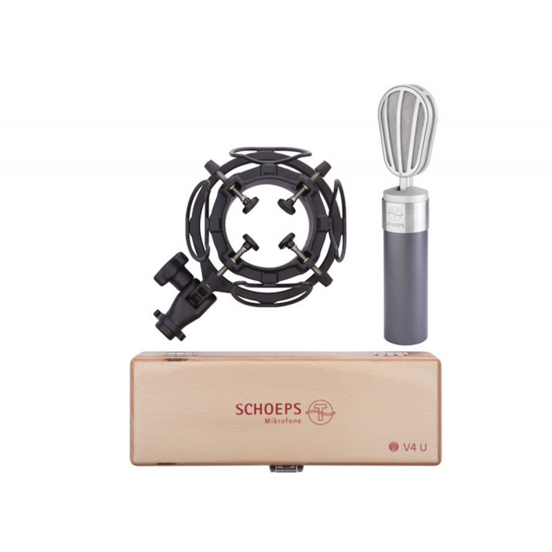 Schoeps V4 U USM Set g - V4 U Studio Microphone gris USM et coffret