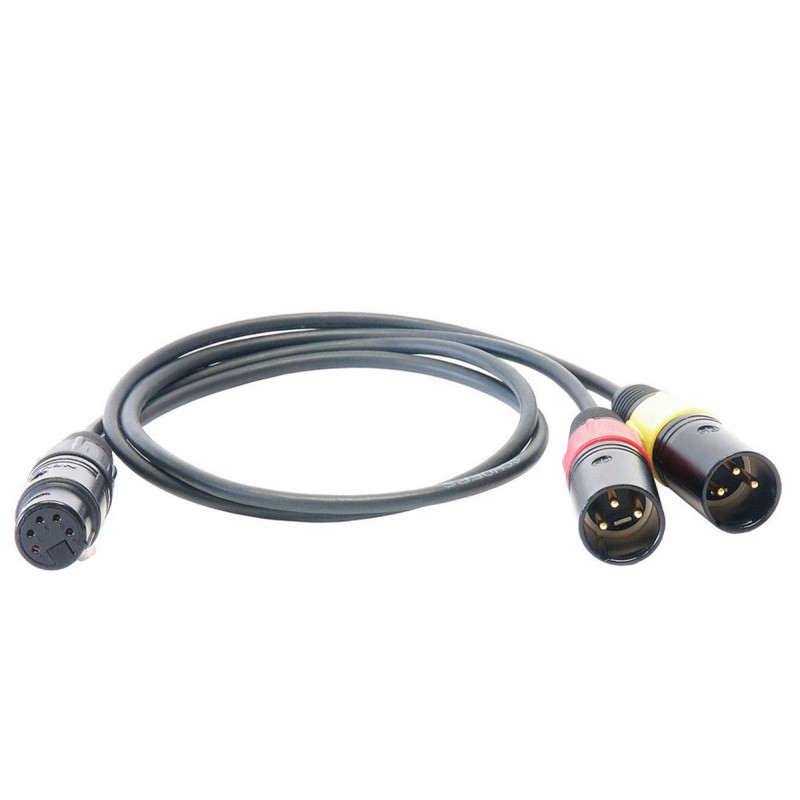 Schoeps AK SU/2U - Cable adaptateur Y XLR-5F vers (2) XLR-3M L0,5M