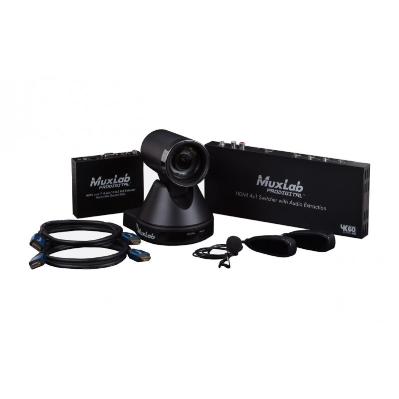 MuxLab 500785 Solution de Streaming pour 4 Caméras