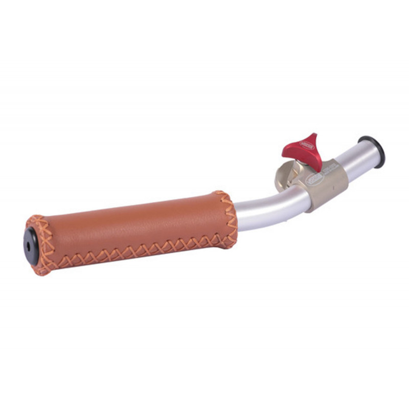 Vocas tube handgrip long with leather handle (left hand)