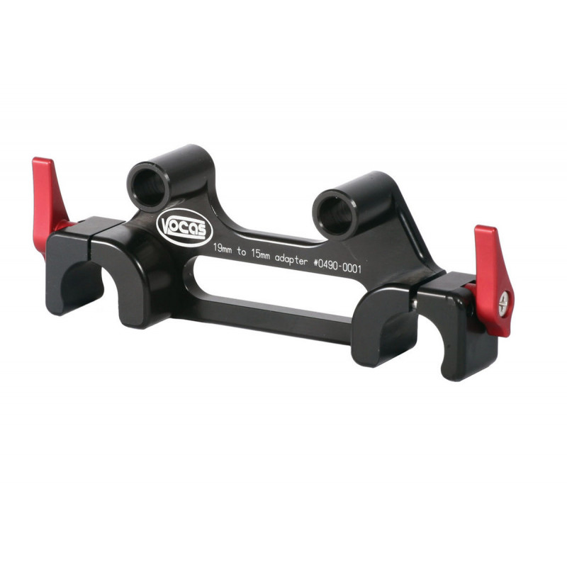 Vocas 0490-0001 Adaptateur de rail 19 mm vers 15 mm