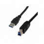 MCL Câble USB 3.0 type A / B mâle - 3m Noir