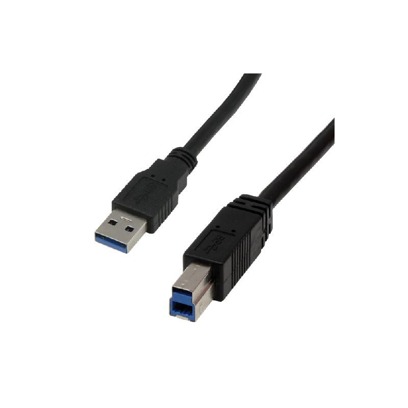 MCL Câble USB 3.0 type A / B mâle - 1m Noir
