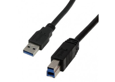 MCL Câble USB 3.0 type A / B mâle - 1m Noir