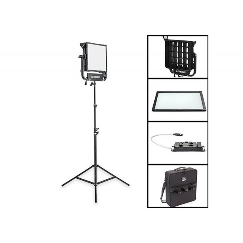 Litepanels Gemini 1x1 Soft RGBWW Pro Kit V-mount