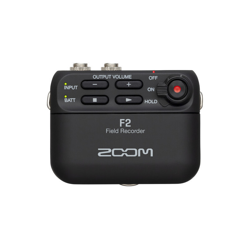 Zoom F2/B Enregistreur audio compact 32-Bit + micro lavalier noir