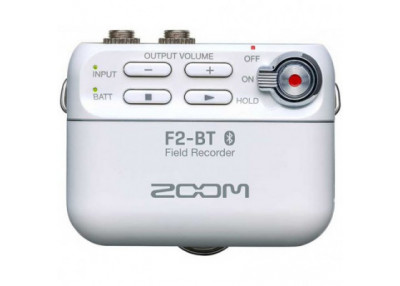 FV Zoom F2-BT Enregistreur de Terrain Bluetooth+Micro-Cravate - Blanc