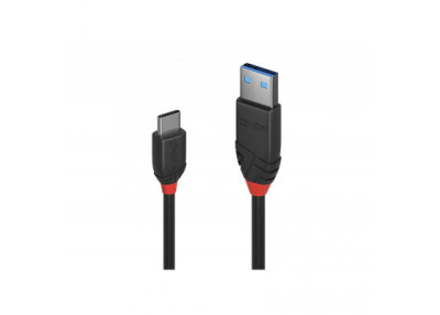 Lindy Câble USB 3.2 type A vers C, 10Gbit/s, Black Line, 0.15m