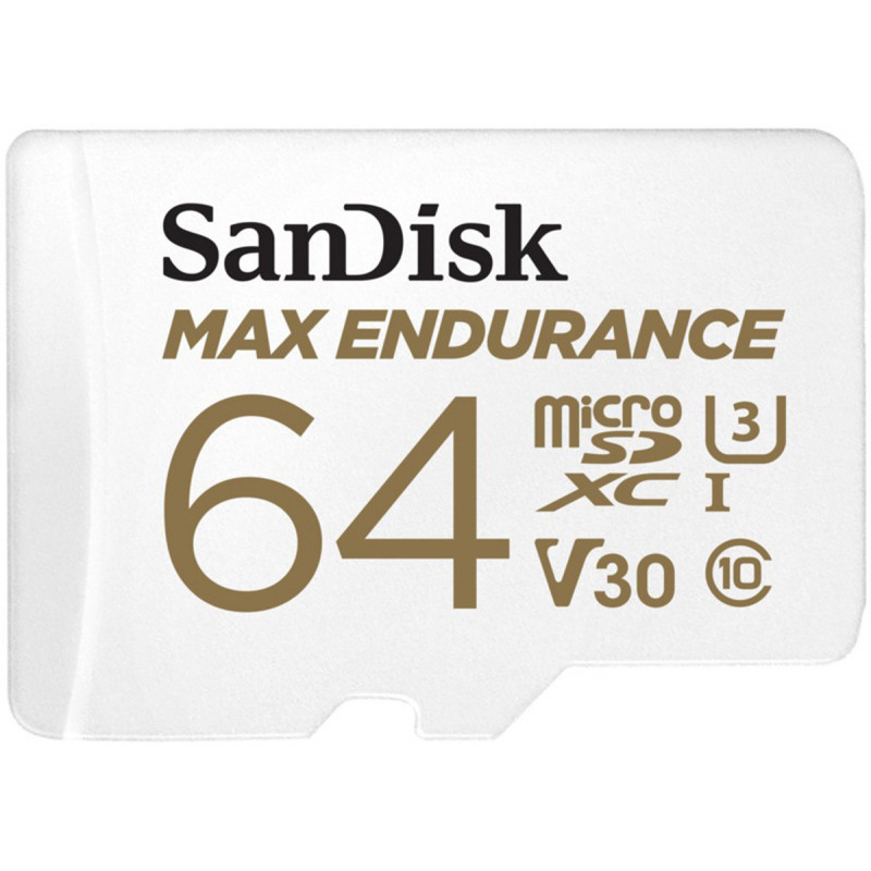 SanDisk Carte SDXC Max Endurance 64Go &Ad UHS-3 Cl.10 100 MB/s