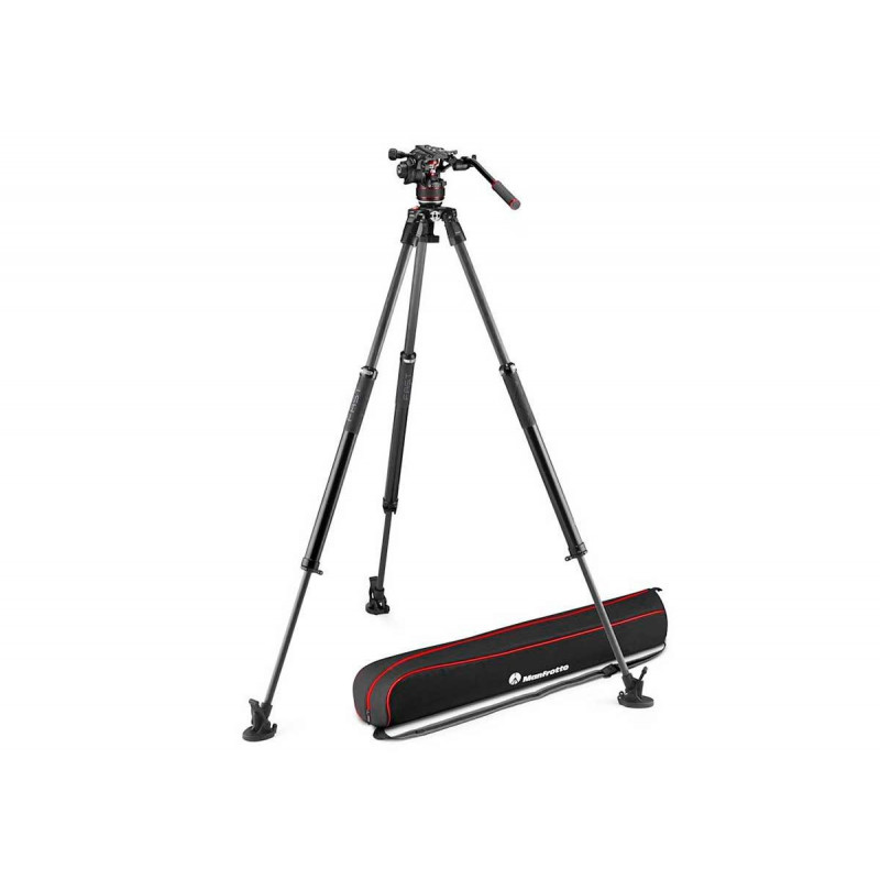 Manfrotto Kit Trépied Carbone monotube 635+Rotule Nitrotech 608+Sac