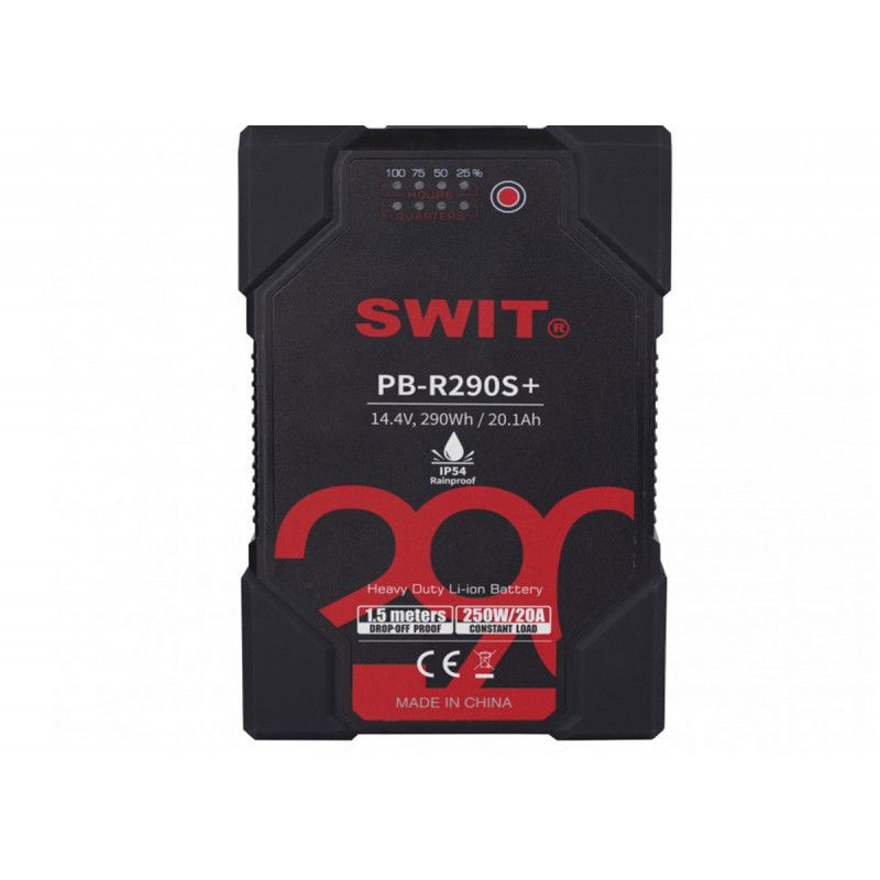 Swit PB-R290S+ Batterie Heavy Duty Digital (IP54) V-Mount 290Wh - 20A