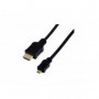 Câble HDMI haute vitesse + Ethernet type A / D (micro) mâle - 2m