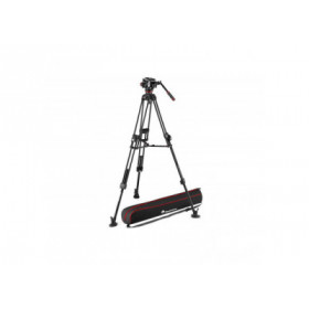 Manfrotto Kit Trépied rapide double tube 645+Rotule video 504X+Sac