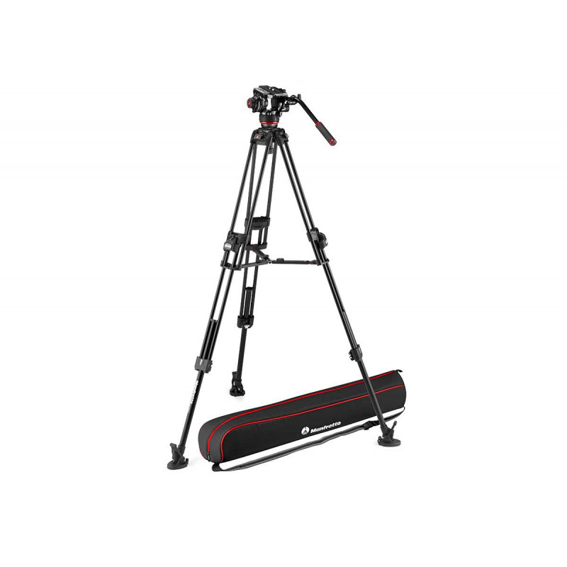 Manfrotto Kit Trépied rapide double tube 645+Rotule video 504X +Sac