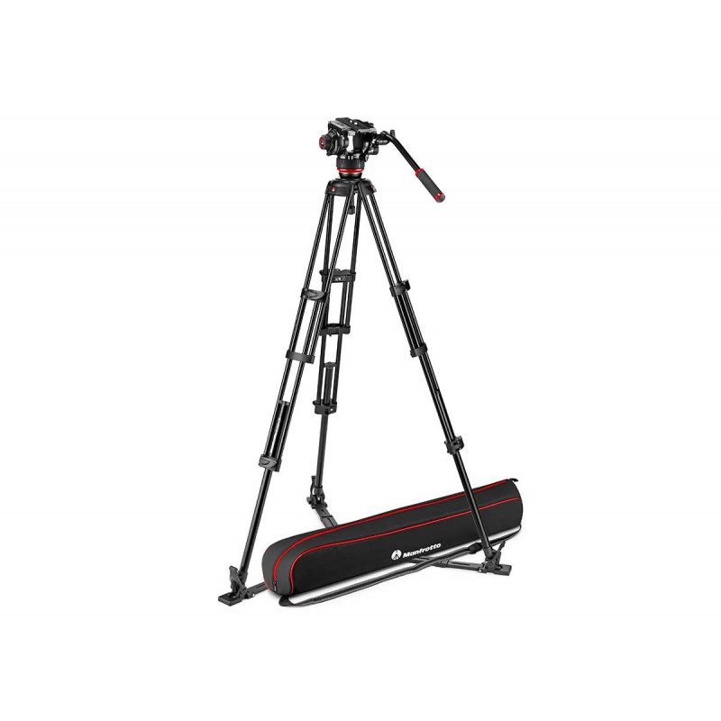 Manfrotto Kit Trépied Twin GS + Rotule video 504X + Sac