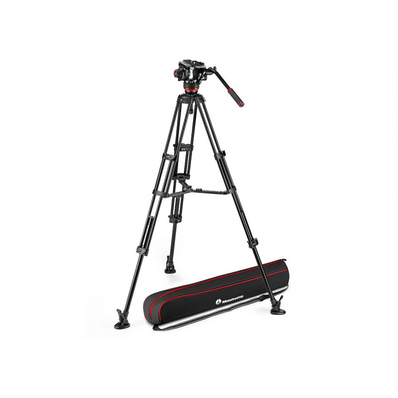 Manfrotto Kit Trépied Twin MS + Rotule video 504X + Sac
