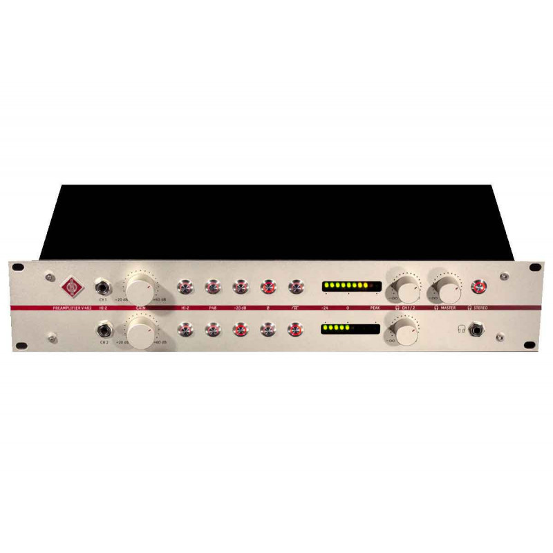 Neumann V 402 Preamplificateur micro 2 canaux sans transformateur