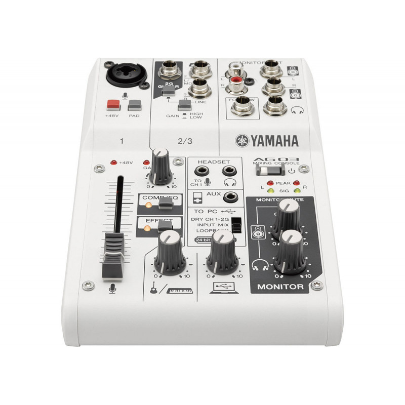 FV Yamaha Console de mixage Serie AG 3 entrées Mixage/interface USB