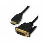 Câble HDMI mâle (19 pts) / DVI-D mâle - 2m