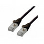 Câble réseau RJ45 100% cuivre CAT6 A F/UTP - 1m Noir