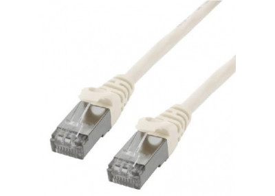 Câble réseau RJ45 100% cuivre CAT6 A F/UTP - 1m Blanc