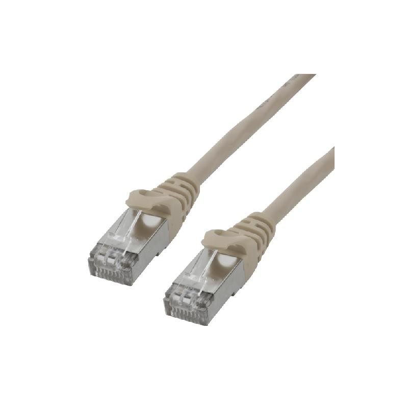 Câble réseau RJ45 100% cuivre CAT6 A F/UTP - 15m Gris