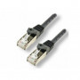 Câble réseau RJ45 100% cuivre  CAT 7 S/FTP - 0.3m Noir