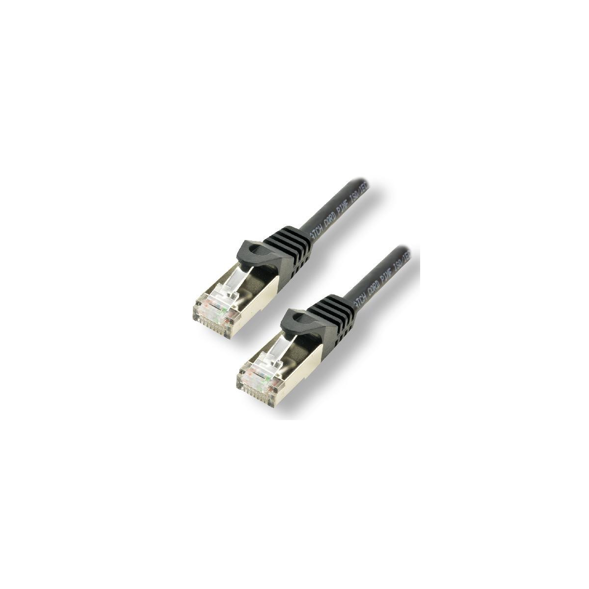 Achat câble RJ45 noir catégorie 6A S/FTP 50 cm