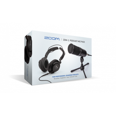 Zoom ZDM-1 Podcasting Pack (Micro, Casque, Bonnette, Trepied, Cable)