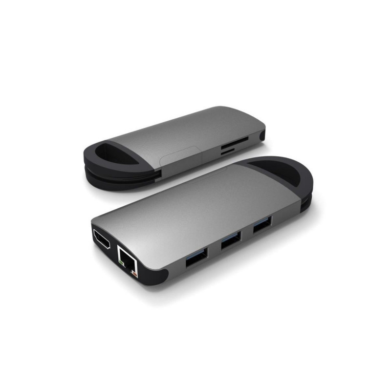 SQP Dock Hub Multimédia Station Accueil USB-C Lecteur SD/MicroSD