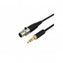 Câble Jack 3.5 Stéréo Mâle vers Mini XLR 3 Femelle 0.5m