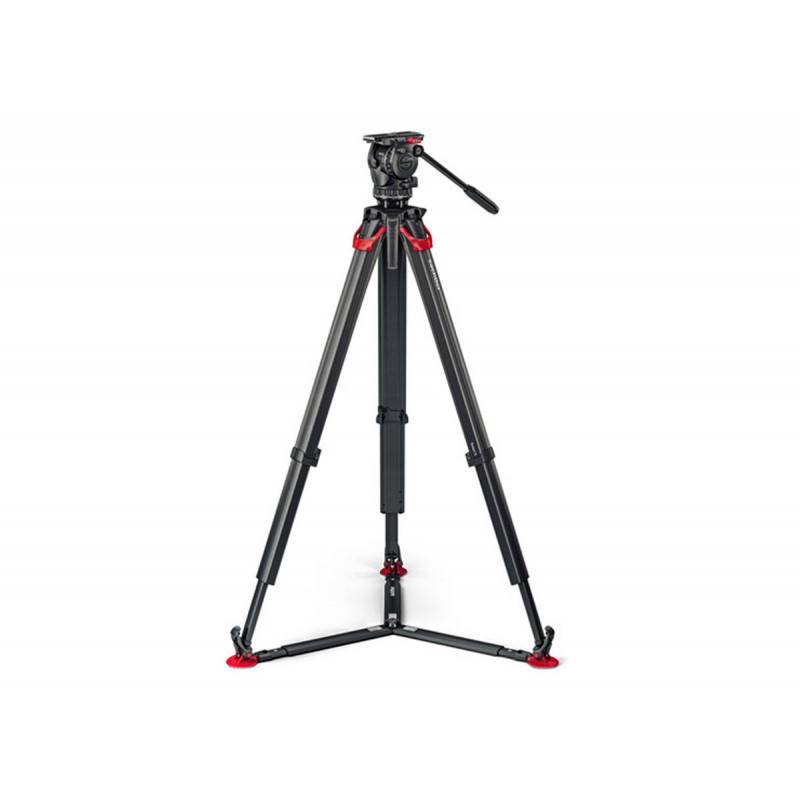 Sachtler aktiv8 flowtech75 GS Kit trépied vidéo carbone
