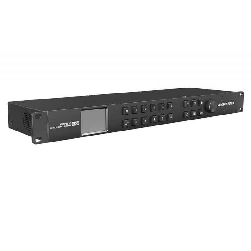 AVMATRIX MMV1630 1 RU 16CH SDI Multi-viewer & 16x16 SDI Matrix Switch