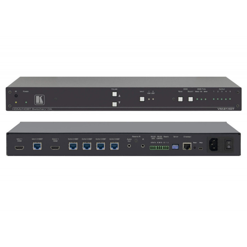 Kramer VM-214DT Selecteur/distributeur HDMI & HDBaseT 2:1:4 4K UHD