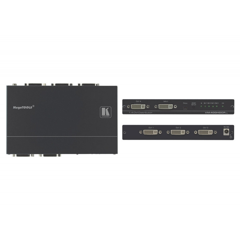 Kramer VM-400HDCPXL Distributeur Amplificateur DVI 4K60 4:2:0 1:4