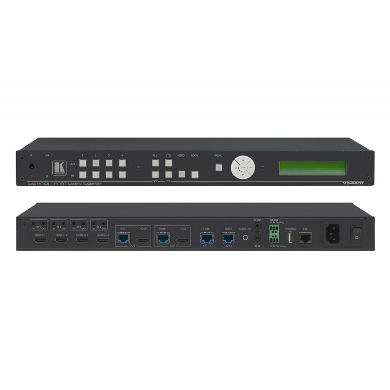 Kramer VS-44DT Grille HDMI/HDBaseT 4X4 4K@60Hz 4:2:0 avec PoE