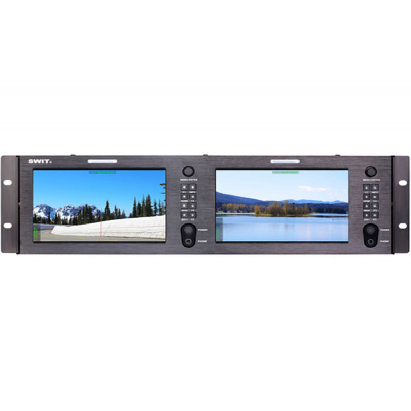 Swit M-1073H 2x7" kit de montage en rack Panneau LCD