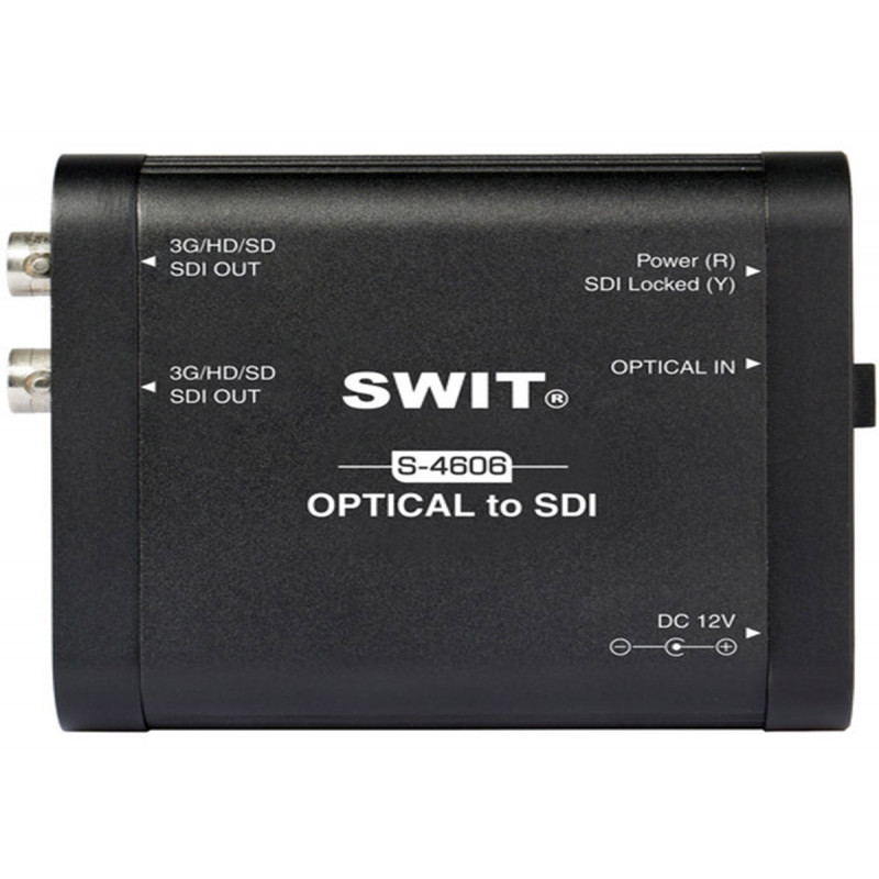 Swit S-4606 Convertisseur Fibre optique vers  3G-SDI