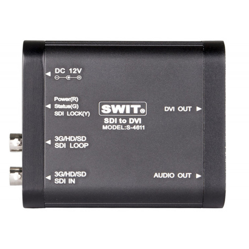 Swit S-4611 Convertisseur 3G/HD/SD-SDI vers DVI