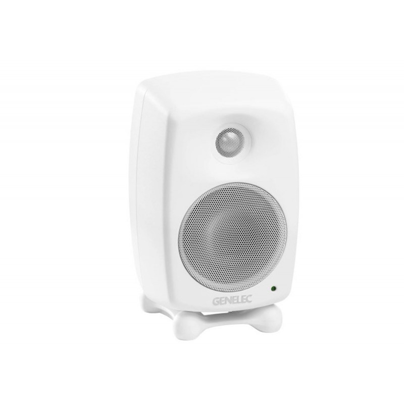 Genelec Enceinte Active 4" 2 Voies  Blanc Série 8000 + Support