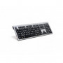 Logickeyboard Clavier XL Print -Lettre Blanche fond Noir-PC-Slim Line