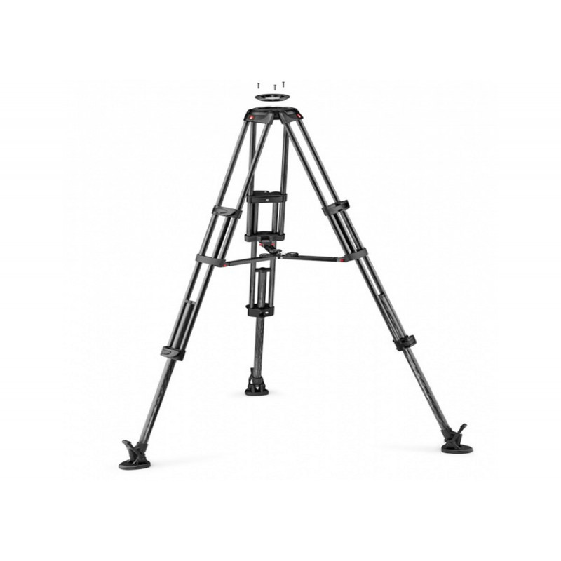 Manfrotto MVTTWINMA Trépied vidéo aluminium Twin-Leg 100/75mm