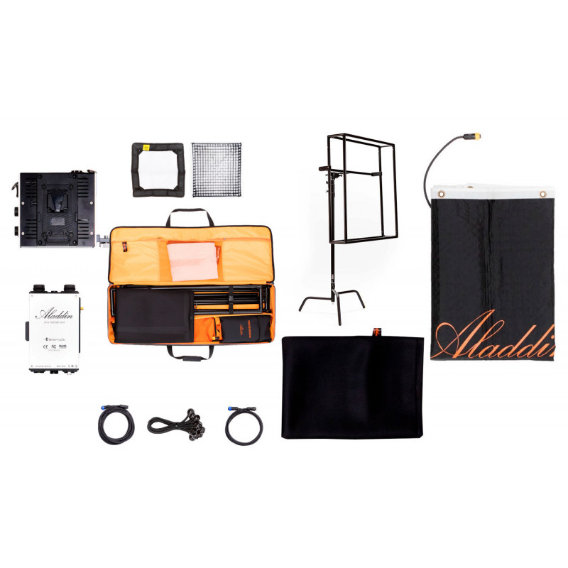 Aladdin Kit Fabric-Lite 350W Variable - V-Mount - sac+cadre (Sans ali