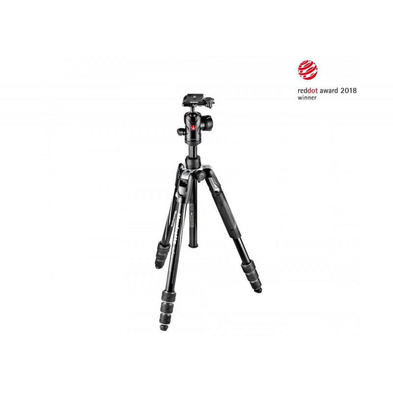 Manfrotto MKBFRTA4BK-BH Kit Trépied Befree Advanced aluminium noir