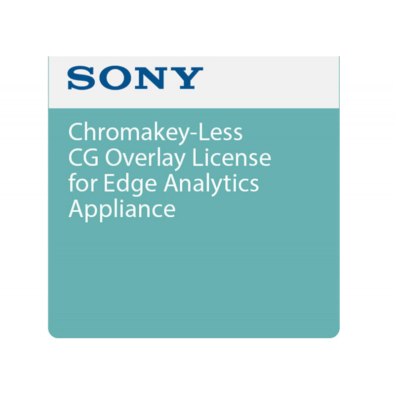 Sony Superposition CG sans cle Edge Analytics Chroma